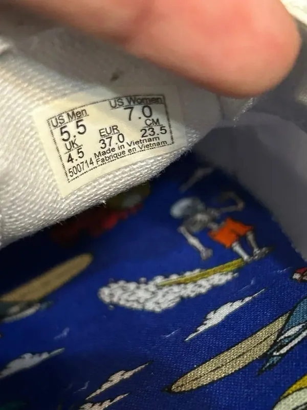 VANS customisable "U-Color" / "U-Paint" white slip on shoes sneakers sz 7 new - Image 3