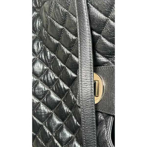 Kate Spade Gold Coast‎ Janica Black Quilted Leather Chain Hobo Shoulder Bag - Image 8