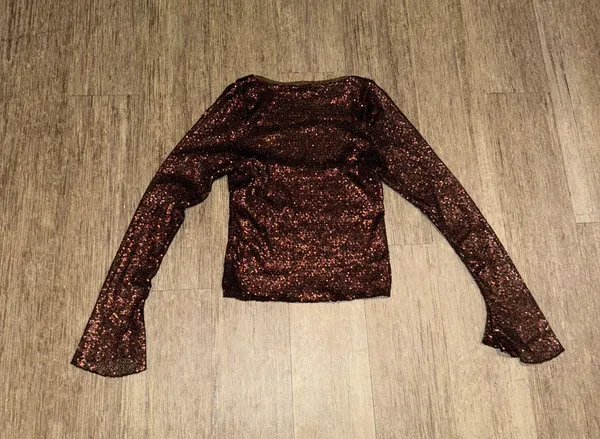 Free People NWOT Late Night Disco Layering Top in Hot Fudge Sequin - Small - Image 6