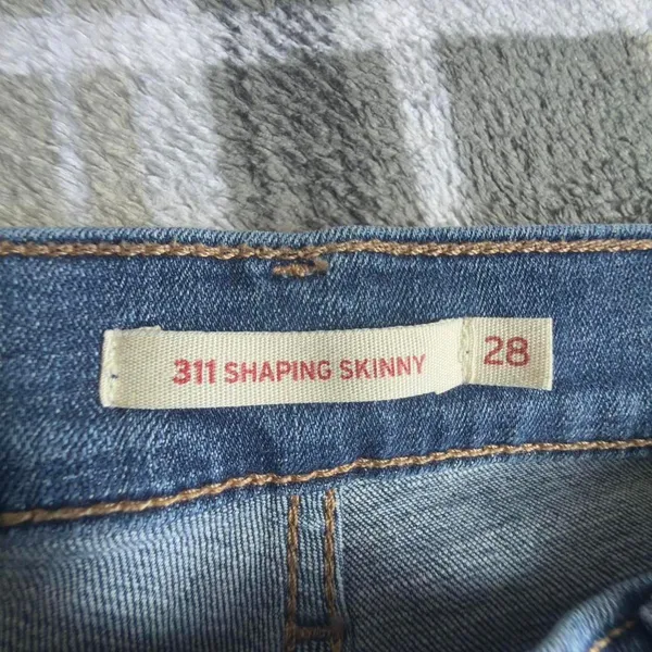 Levis 311 Shaping Skinny Jeans Womens 28 Blue Medium Wash Stretch Denim - Image 2