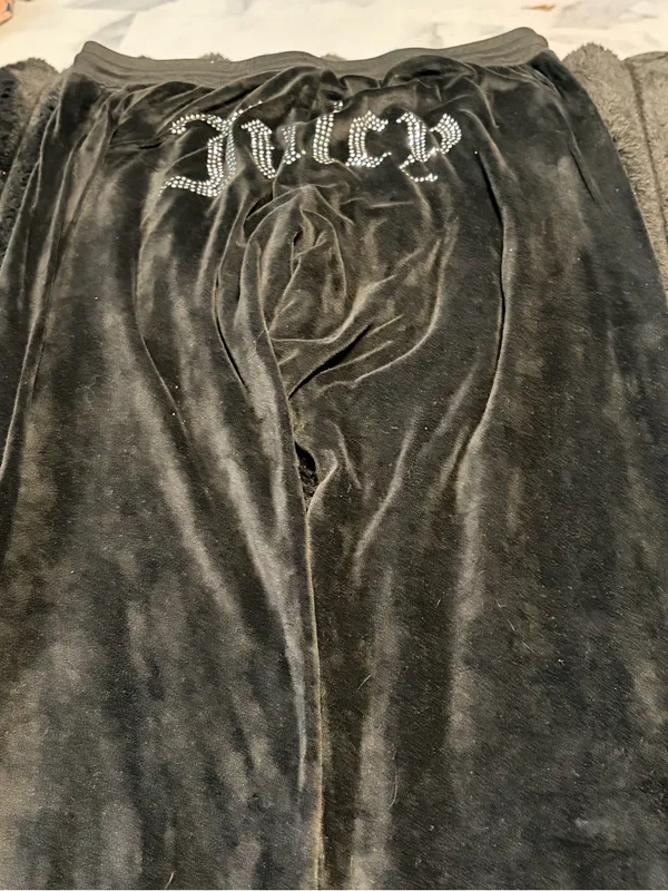 Juicy Couture Black Velour Lounge Pants - Image 5