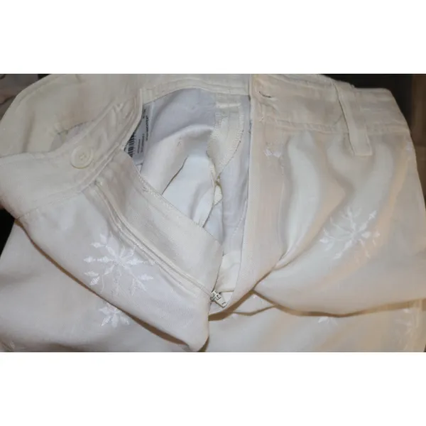 Zara embroidered wide leg trouser pants - Image 6