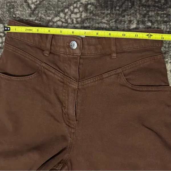 Wilfred Free Aritzia Women’s Size 4 Rust Brown High Rise Baggy Jeans - Image 7