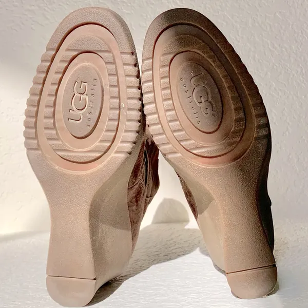UGG Brown Heeled Boots - Image 4