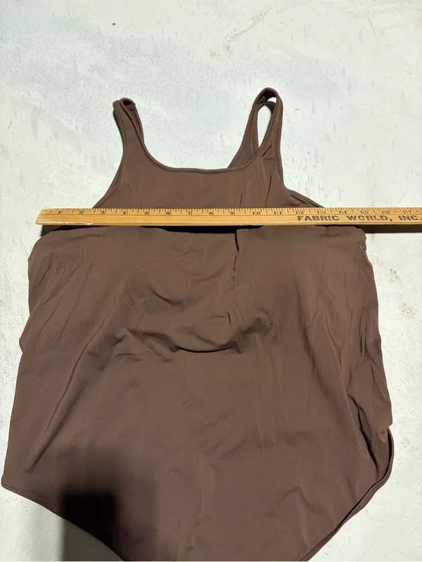 Skims Chocolate Brown One-Piece Bodysuit with padding 2x - Image 4