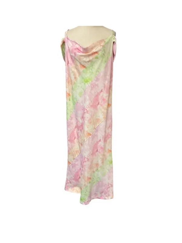 Anthropologie Eloquii Women's Off Shoulder Bias Dress Size 18 Pink - Image 5