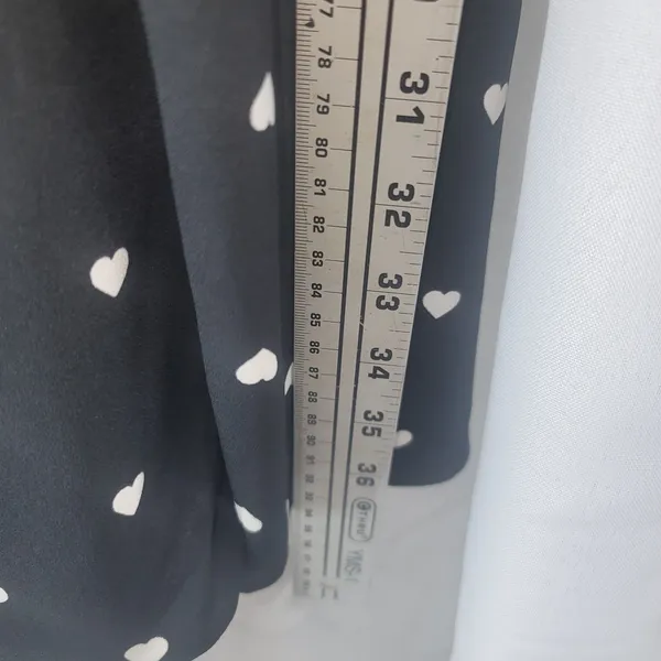 Kate Spade Perfect Heart Romantic Dress Size L Tie Keyhole Neck Black Cream NWOT - Image 7