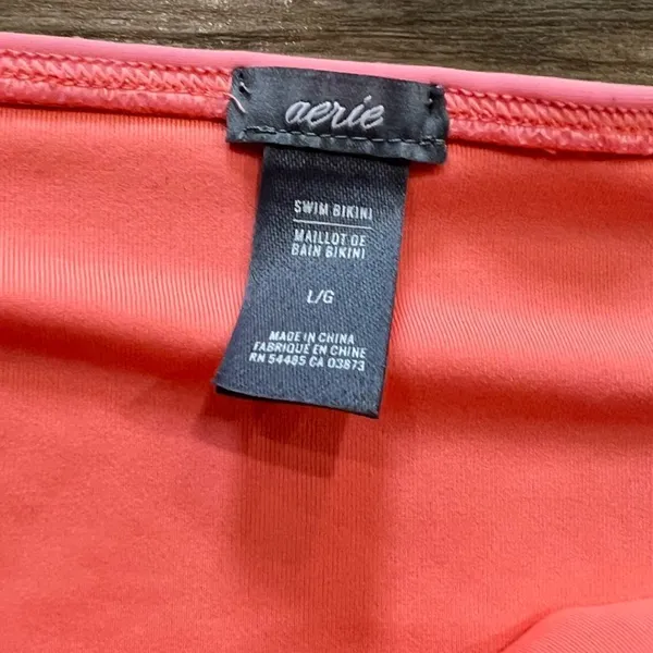 Aerie Coral Swim Bikini Bottoms Women’s Large - Image 2