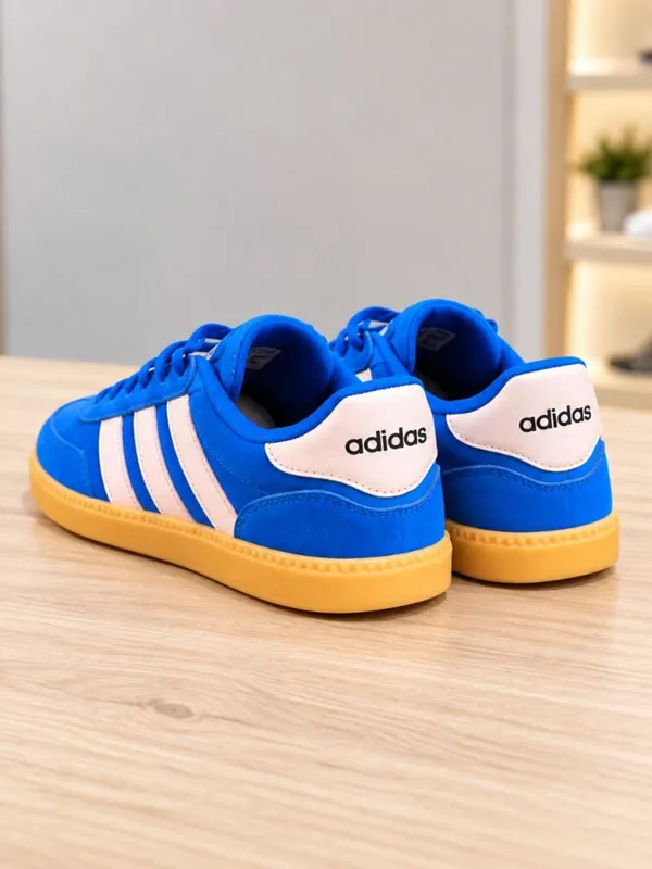 Adidas Breaknet Blue Pink Suede Gum Sole Sneakers Youth 7 Women 8.5 NWT - Image 4