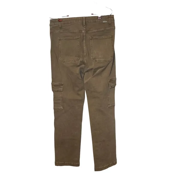 Risen Womens Pants High Rise Cargo Roll Up Slim‎ Straight Leg RDP5644 Tan 9/29 - Image 7