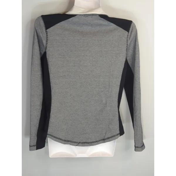 Lauren Ralph Lauren Black &‎ White Striped Full zip Track Jacket Womens Small - Image 4