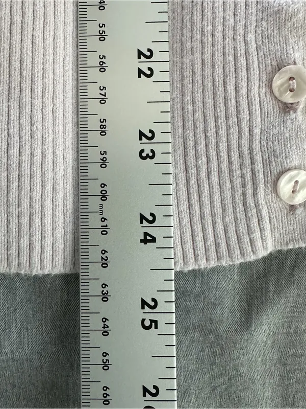 Abercrombie Women’s Medium Button Front Collared Cardigan Lavender - Image 7