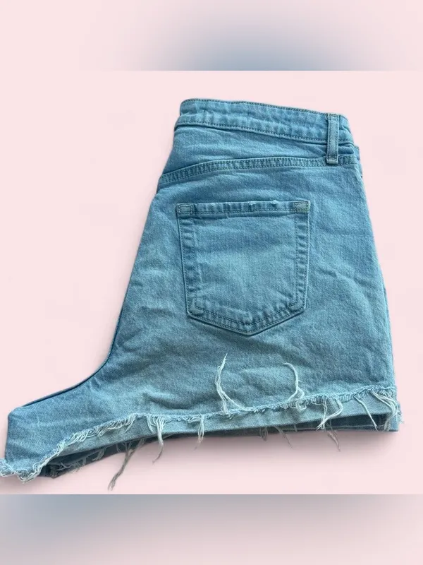 Wild Fable High Rise Rolled Cuff Shorts Light Wash 10R - Image 8