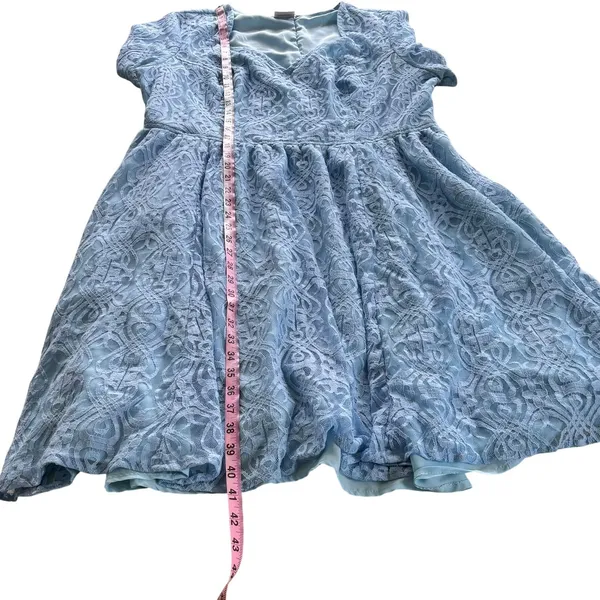 eShakti Knee Length‎ Dress 2x 20W Rush Week Lace Fit Flare Feminine - Image 10