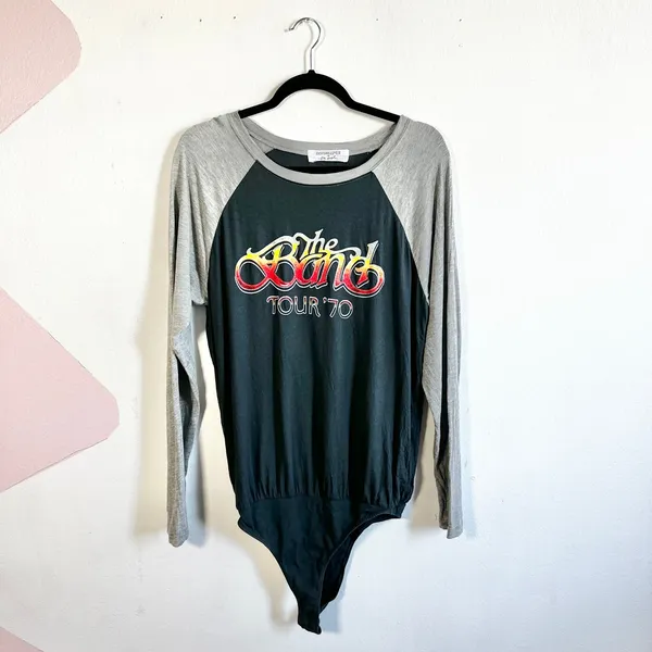 Daydreamer x Free People Bodysuit Graphic Print Rock N‎ Roll Grunge Small - Image 2