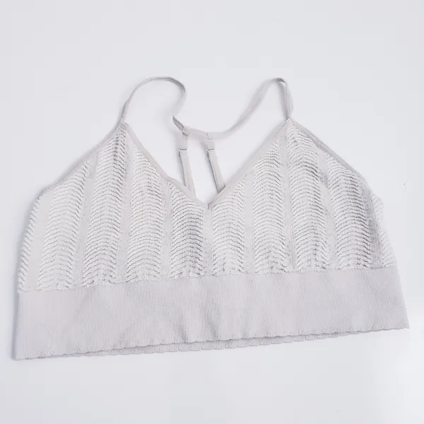 Anthropologie Textured Racerback Sports Bra - Image 2