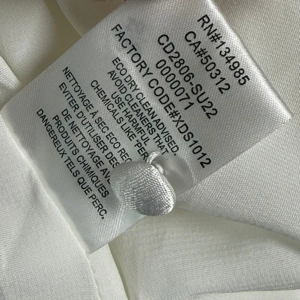 For Love & Lemons White Satin‎ Twist Front Cutout Mini Dress Size M - Image 8