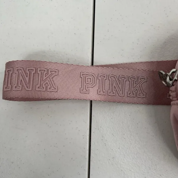 PINK Victoria's Secret Belt Bag Pink Quilted Logo Strap Fanny Pack Waist Bag - Image 5