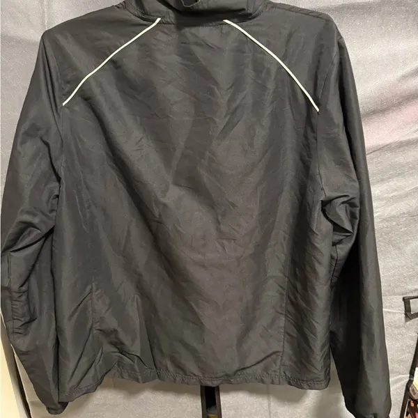 Reebok Women's Black Track Jacket Full Zip Sporty VTG Style L - Image 4