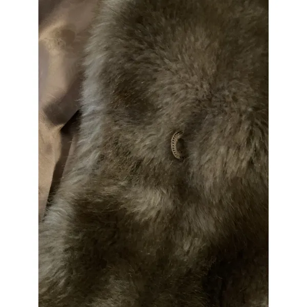 Vintage Made in USA Brown Faux Fur Coat Women’s Jacket Long - Image 9