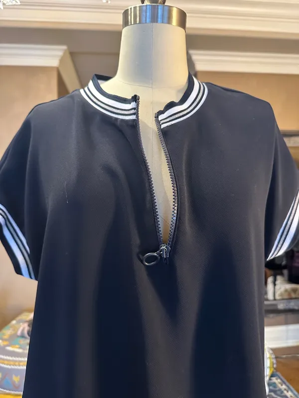 Navy Blue Polo Dress Zara Great Condition Size M - Image 4