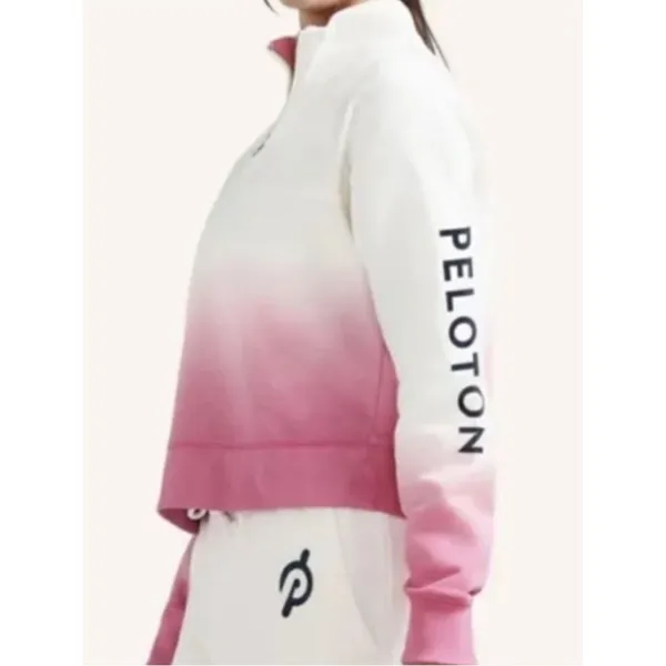 Peloton 1/4‎ Zip Ombré Sweatshirt Women's Size XL Athleisure - Image 2