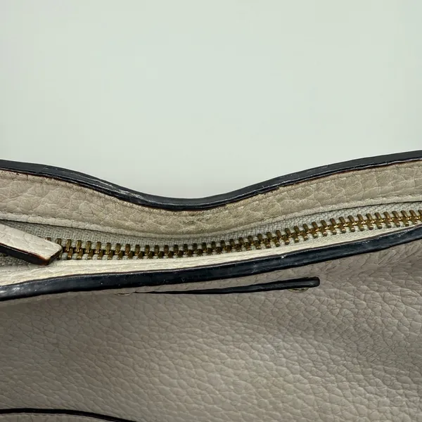 Kate Spade‎ Bag Bay Street Cora Pebbled Leather Beige Gray Crossbody - Image 13