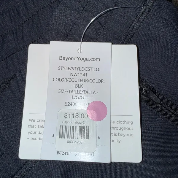 Beyond Yoga City Cargo Pants Women L Black NEW Wide Leg NW1241 Athleisure - Image 3