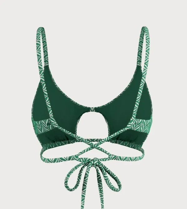 BERLOOK Green Geometric Textured Cut Out SET 27 Size M - Image 7