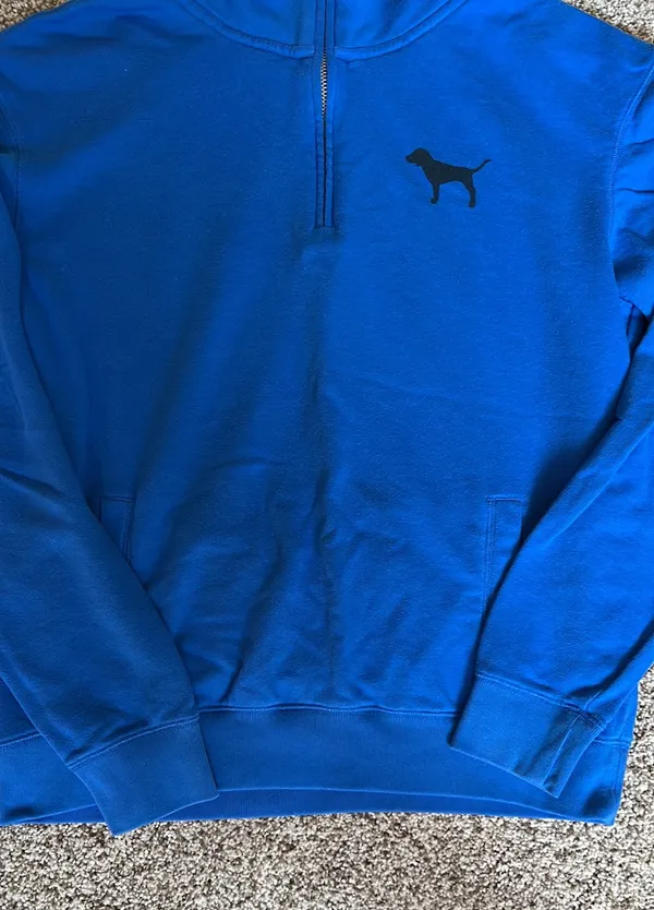 PINK Victoria’s Secret Blue Half-Zip - Image 3