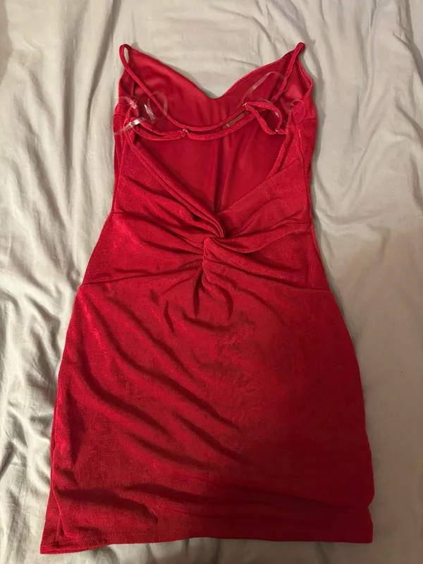Blue Blush Red mini/midi dress - Image 2