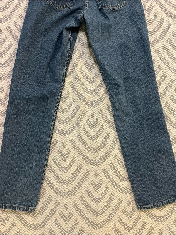 LEVI’S Signature Stretch Mid Rise Straight Leg Blue Denim Jeans 6 Medium - Image 6
