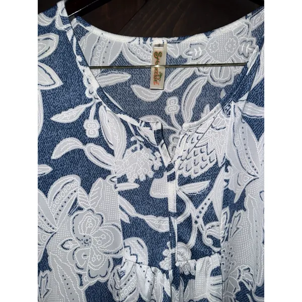 Shoreline blue and white sleeveless dress Women's Sz Small S‎ - Image 2