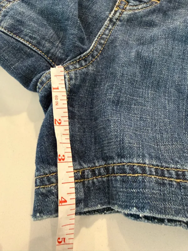 Tommy Hilfiger Classic Indigo Denim Jean Shorts Preppy/Y2k vibes Size‎ 8 - Image 12
