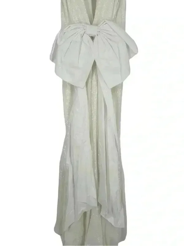 Rebecca Vallance Davina Bow Wedding Gown Ivory Mermaid Sequin Dress Sz 6 NWT - Image 6