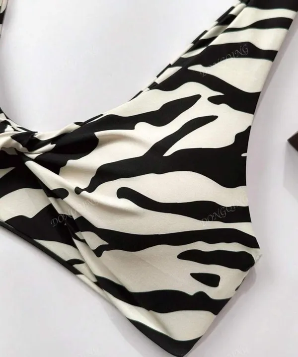 Zebra Print Bikini Shein - Image 3