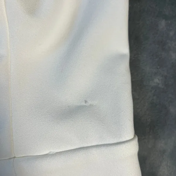 NEW Lulus Beaming Perfection White Pearl Organza Tie-Strap Mini Dress Size XL - Image 14
