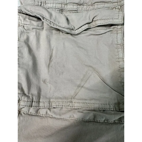 Garage Tan Cargo Pants Utility Workwear Y2K Khaki Straight Leg Size 3 - Image 7