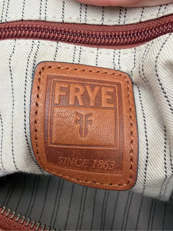 Frye Tan Leather Fringe Hobo Shoulder Bag - Image 6