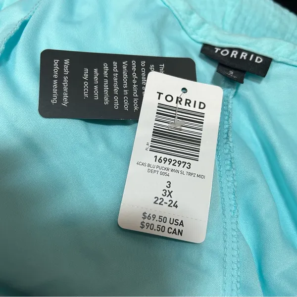 Torrid Midi Pucker Woven Trapeze Dress in Island Paradise - 3X - Image 5
