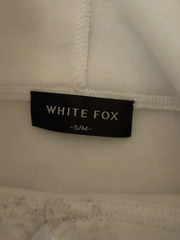Heather Grey White Fox Boutique Hoodie  - Image 3