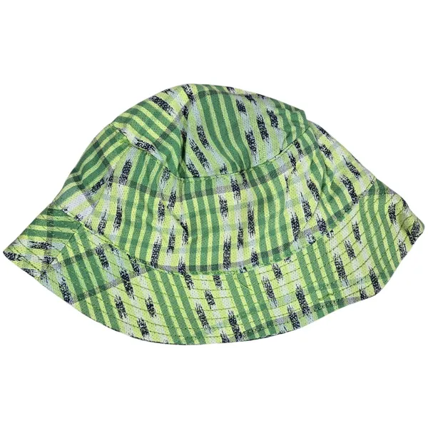 Aerie Bucket Hat Green‎ Yellow Plaid Pattern One Size - Image 2