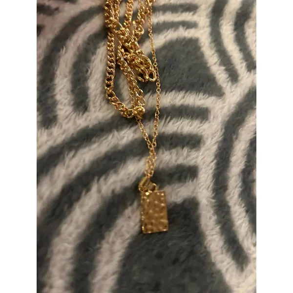Necklace gold tone fashion jewlery custom - Image 2