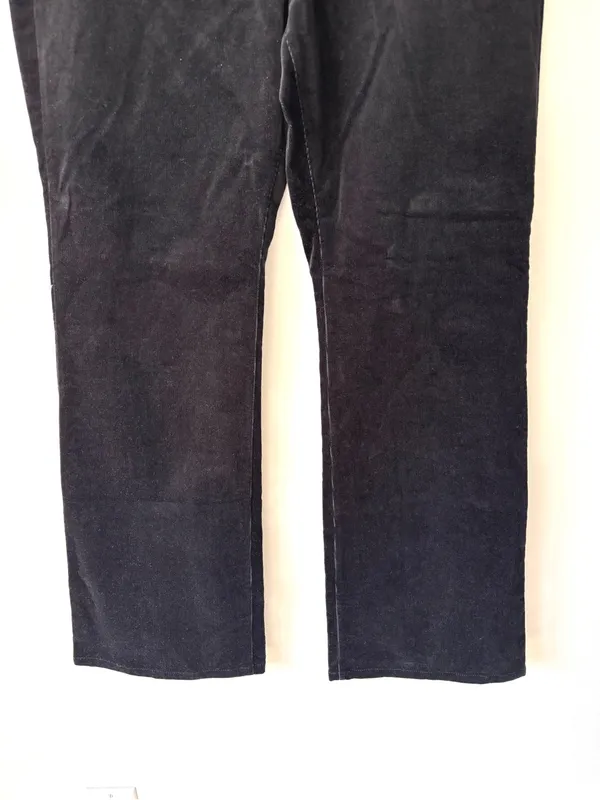 Soft Surroundings Black Ribbed Corduroy Bootcut Pants - Image 3