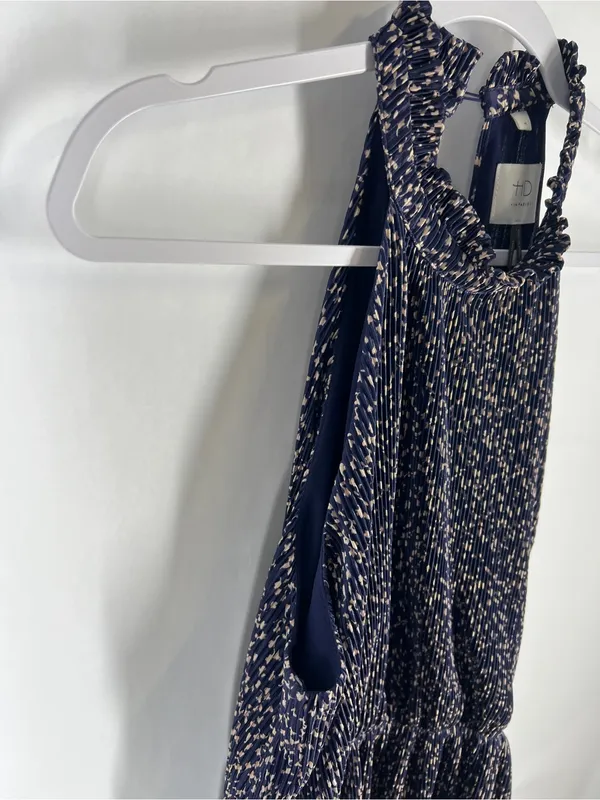 HD in Paris Anthropologie Pleated Halter Dress M‎ Petite - Image 5