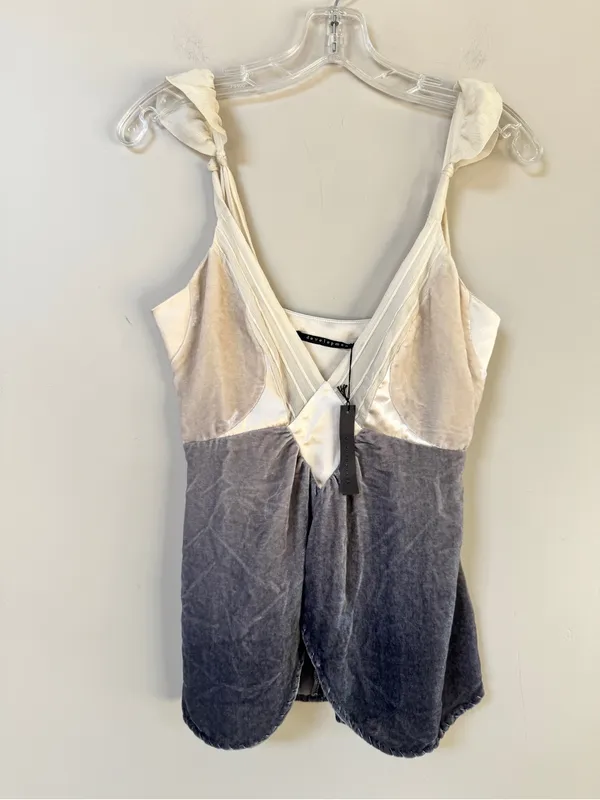 Y2K Fairycore Festival Romantic Ombre Velvet Whimsigoth Baby Doll Top sz XXS - Image 2