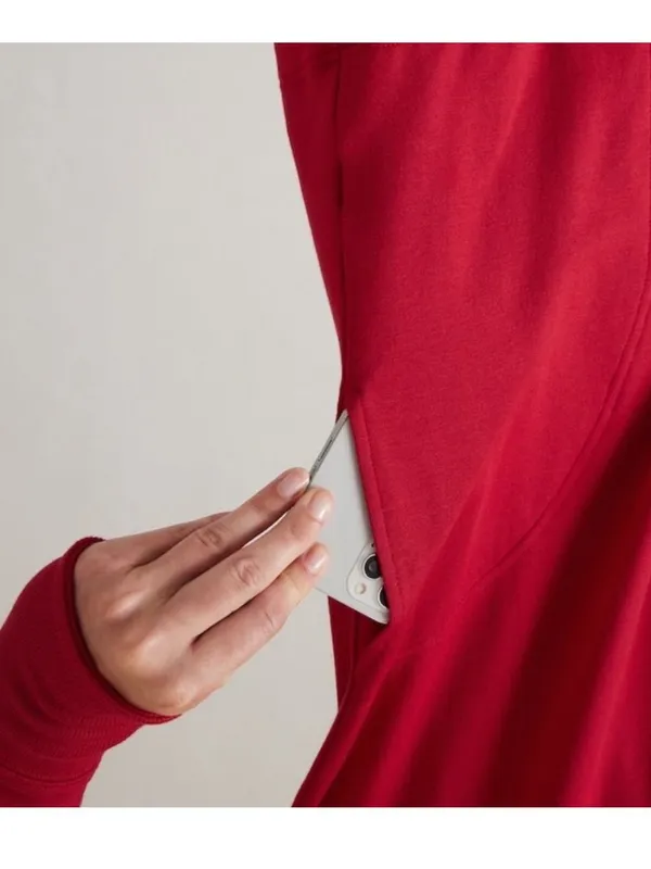 Athleta Pranayama Restore Wrap Cardigan Red Size XS - Image 4