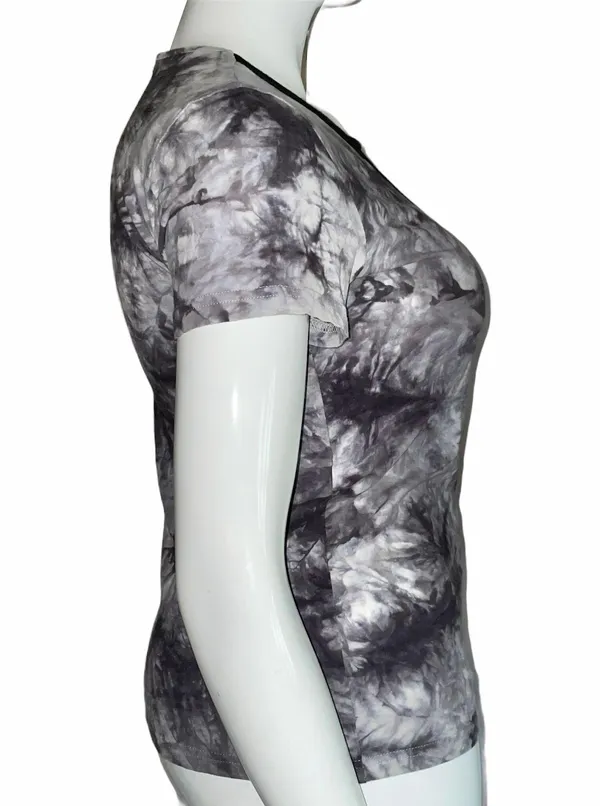 SheIn Ladder Neck Tie Dye Tee - Image 6
