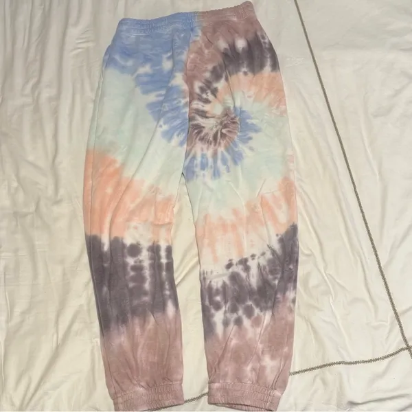 American Eagle Pastel Tie-Dye Joggers Sweatpants Women’s Medium - Image 4