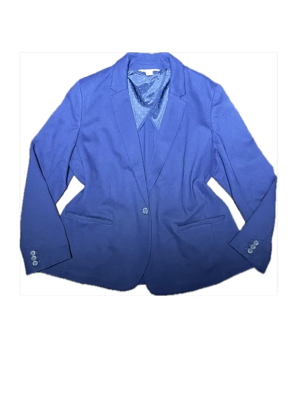 Old Navy Classic Ponte Knit Blazer Navy Blue XL - Image 2